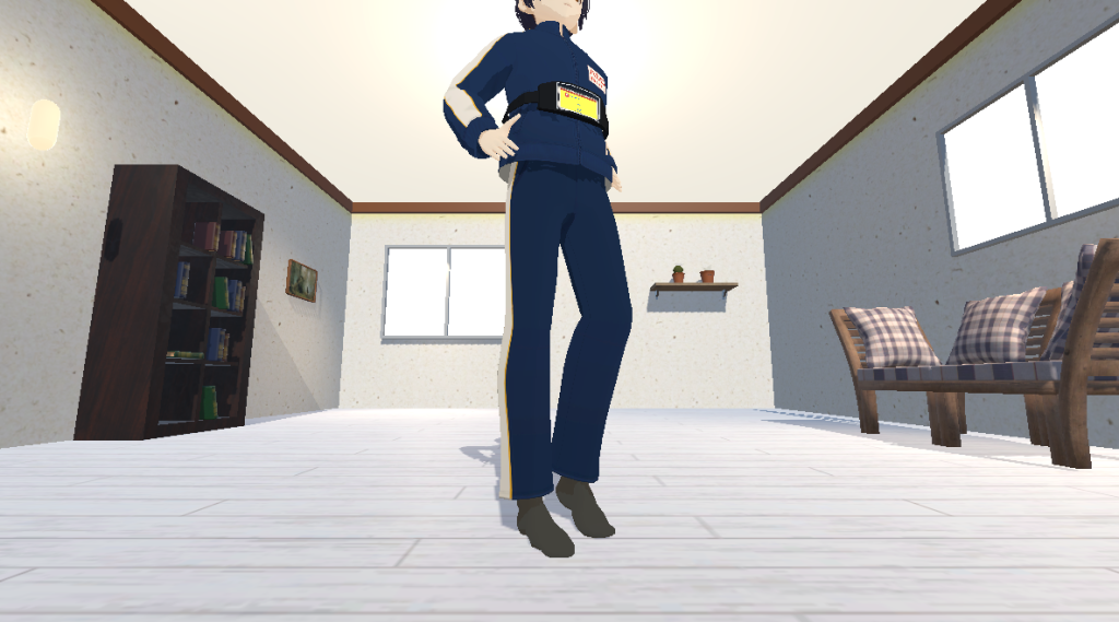 開眼片足立ち静止